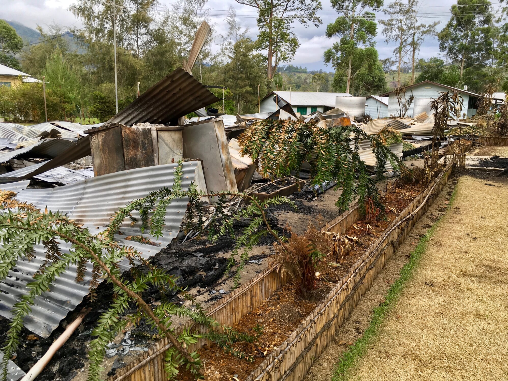 After the fire but before the cleanup.